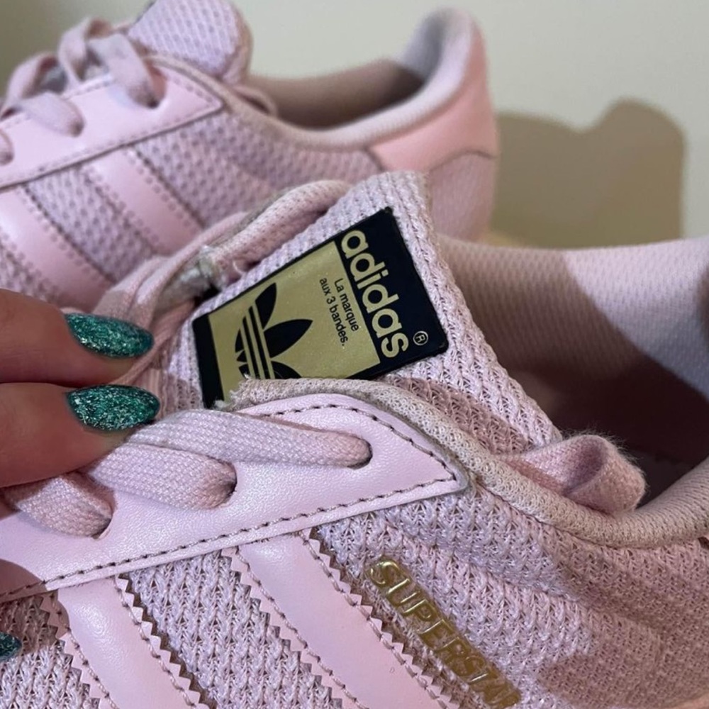 Pink Adidas Superstars - Picture 5 of 6